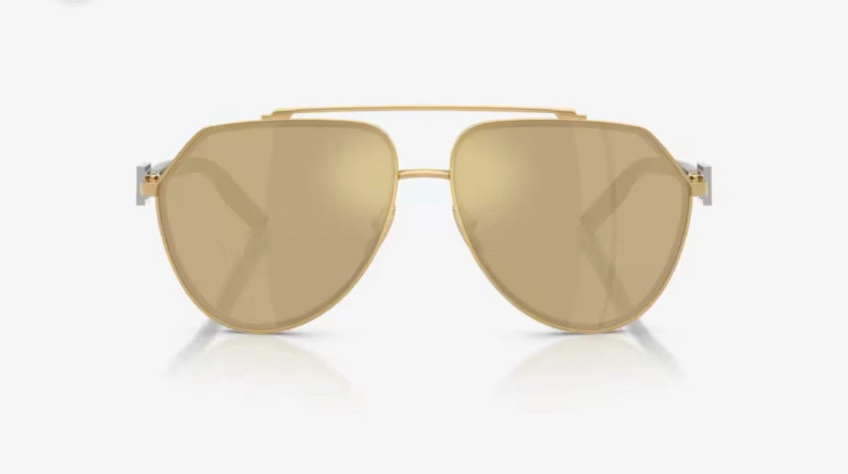 Dolce&Gabbana Gold Aviator Sunglasses for Men for sale | eBay