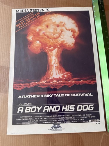 A Boy and His Dog Original Video Store movie poster 14x20 Don Johnson Rolled