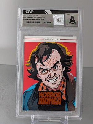 Horror Legends Sketch Card 1/1 HORROR MANGA Ash Gonzales Jack Torrance Shining