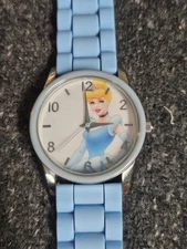 Disney MZB Cinderella Quartz Watch Japan Movt' Silicon Strap Working.