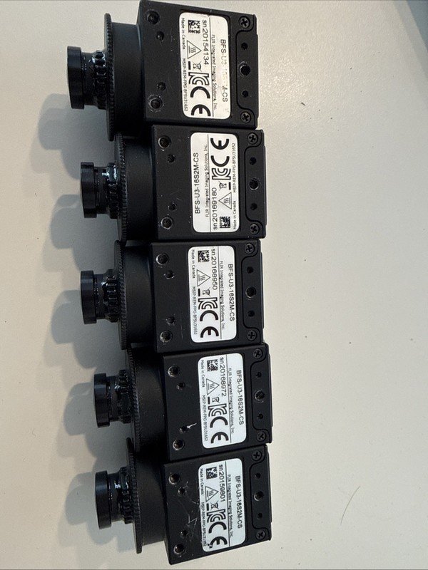 LOT OF 5 FLIR Blackfly S BFS-U3-16S2M-CS USB 3.1 Monochrome Cameras 100% working