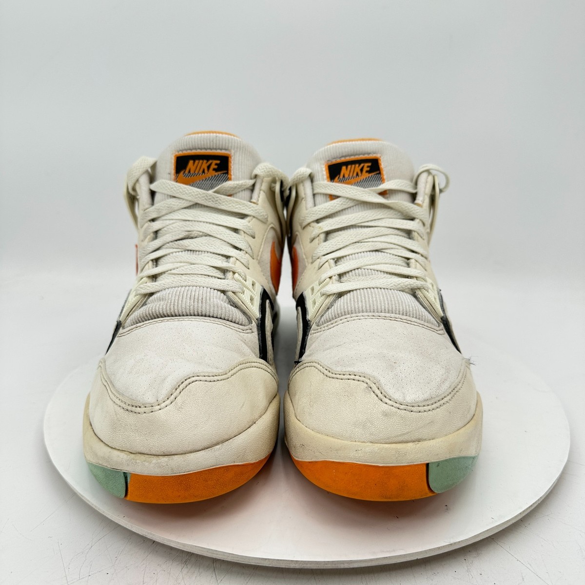 Nike Air Tech Challenge 2 Men Size 11 318408-180 White Kumquat