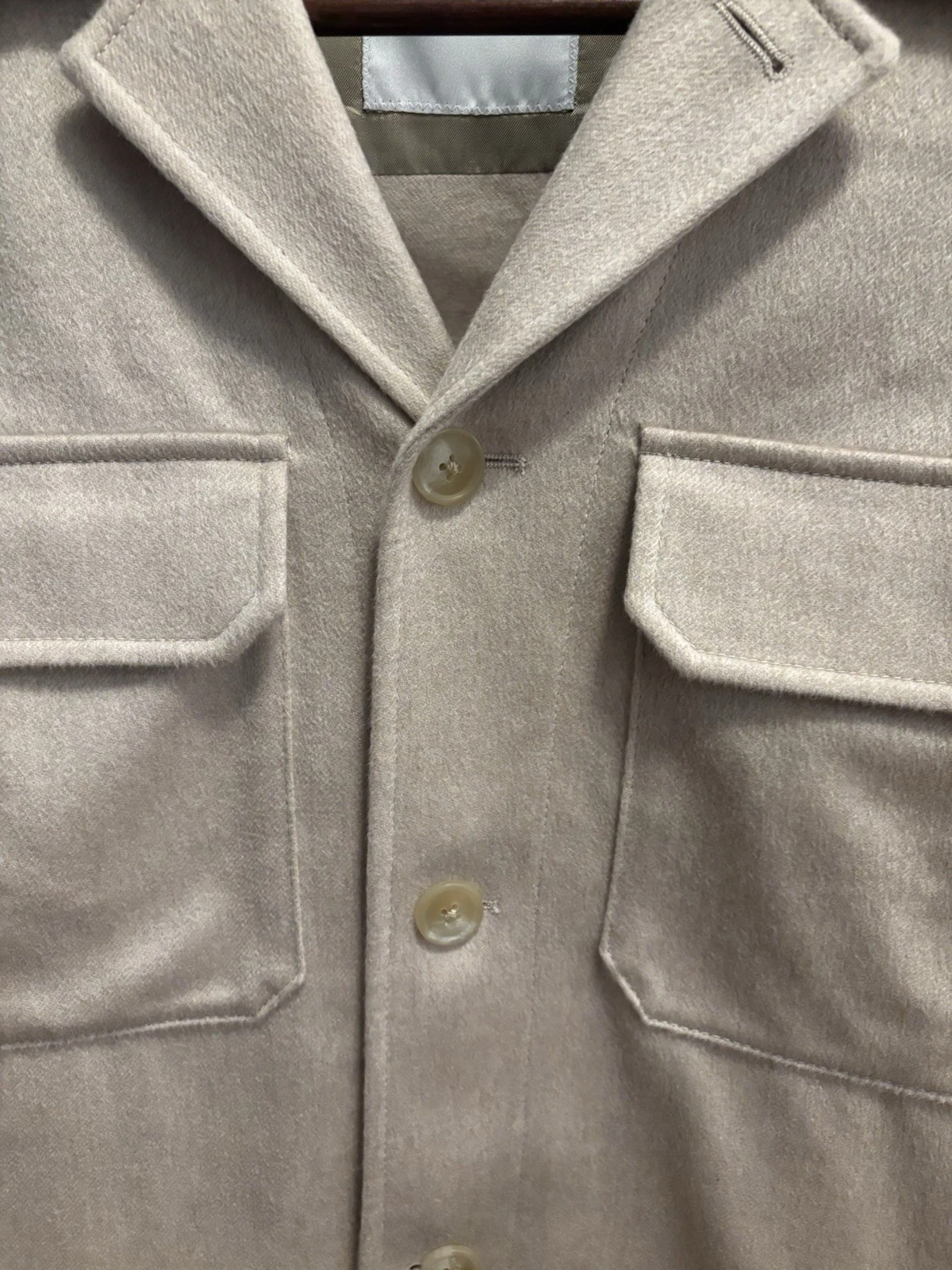 NWT Todd Snyder 100% Italian Cashmere Two-Pocket Overshirt Shacket XL MSRP $1398 - product detail image 4