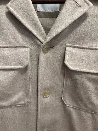 NWT Todd Snyder 100% Italian Cashmere Two-Pocket Overshirt Shacket XL MSRP $1398 image 4