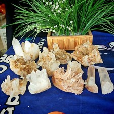 8.8LB A Set of Crystal Cluster Specimens Raw Natural Mineral Collectors  Decor