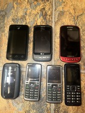 Lot Of 7 Assorted Cell Phones  Untested  Parts Or Repair