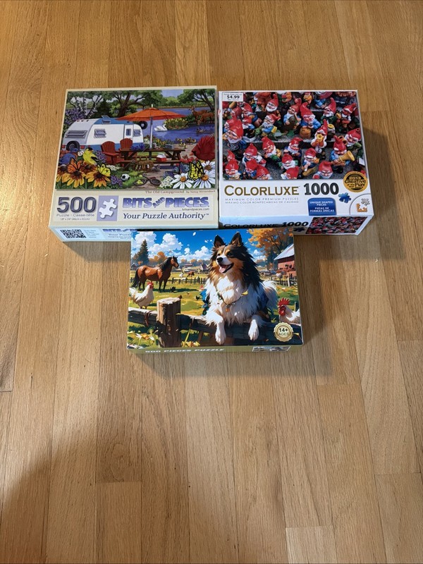 500 Piece Puzzle (2) & 1000 Piece Puzzle (1)