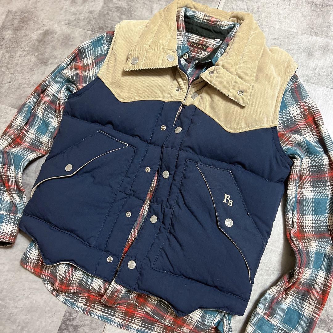 Flat Head Reversible Down Vest 34 - image 18