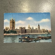 Postkarte London The House Of Parliament 1960...