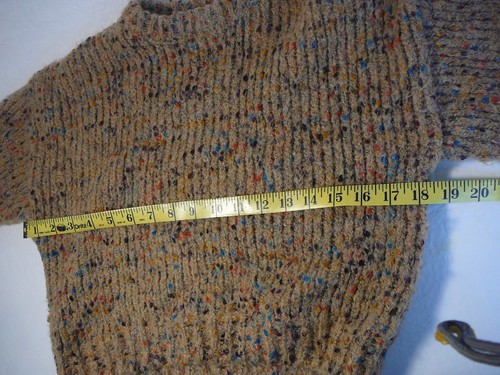 Zara 9 10 sz 140 Crop Oatmeal Cream Beige Wool Blend Nubby Knit Sweater GUC - Picture 8 of 9