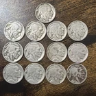 SET OF 13 COINS 1927 D Buffalo Nickels Lot G / VG / F
