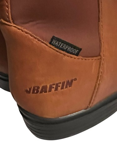 Baffin Cambridge Women Barley Leather Mid Calf Boots Size 8 Brown NEW - Picture 4 of 9