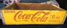 Vintage 1964 COCA COLA Yellow & Red Chattanooga TN Wood Bottle Crate Box