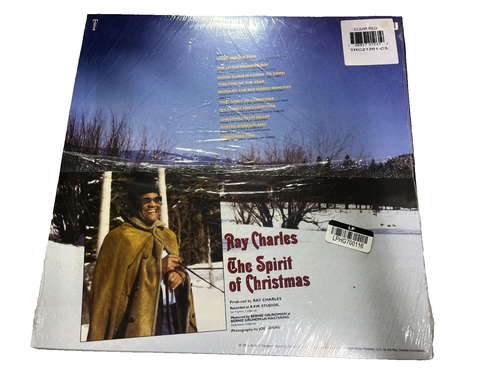 RAY CHARLES Clear RED Vinyl THE SPIRIT OF CHRISTMAS LP Record TARGET EXCLUSIVE - Picture 2 of 2