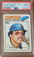 2010 Topps Baseball #CMT26 Reggie Jackson Yankees Mother Threw Out PSA 10 Pop 1