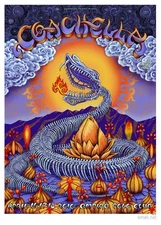 EMEK COACHELLA - 2010 SNAKE VARIANT POSTER #99/100 - ARTIST EDITION - INDIO, CA