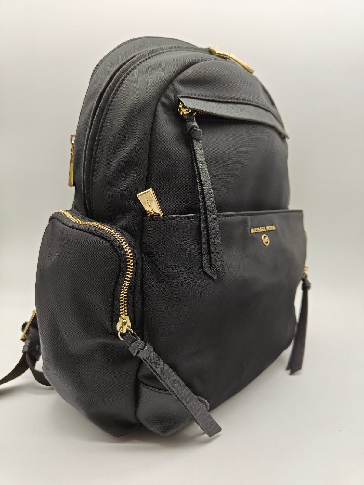 MICHAEL KORS Prescott nylon padded women's large backpack BLACKUsed has scratch~ thumbnail 11