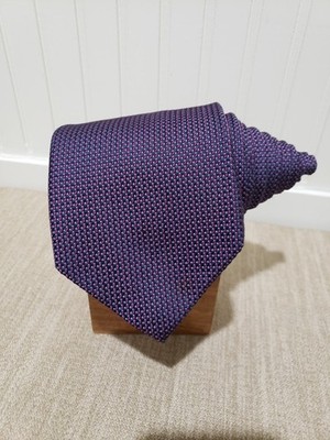 NWOT! ROBERT TALBOTT Men's Hand Sewn Silk Textured Neck Tie (59''x4'') Purple/Blue