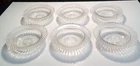Anchor Hocking Miss America Clear Depression Glass 6" CerealFruit Bowls Set of 6