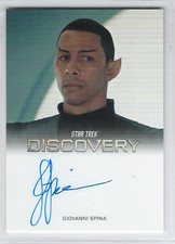 Star Trek Discovery Season 5 autograph card of Giovanni Spina as Sta'Kiar