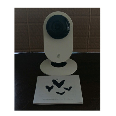 YI Home 2K Pro Indoor Wi Fi IP Surveillance Camera White/Black Alexa/Google
