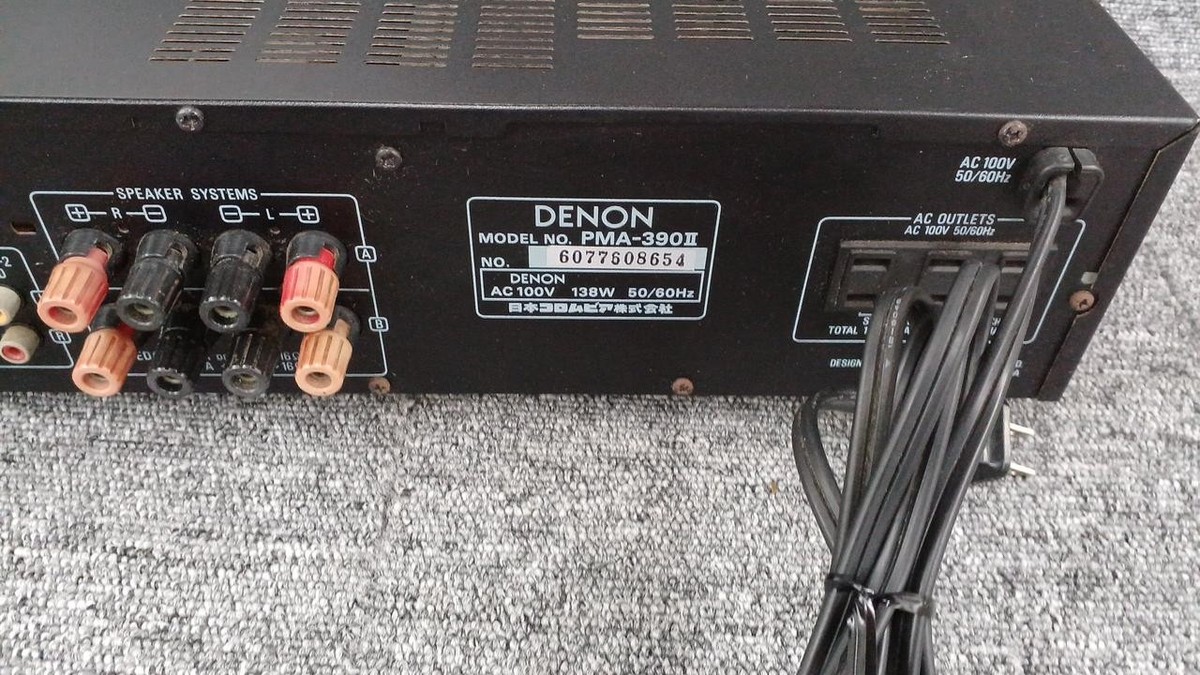 Denon PMA-390II Integrated Amplifier Good Condition from Japan w