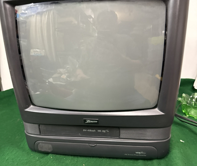 テレビ S Zenith 13 inch Color TV VCR Combo SMV13415 With Remote CRT VHS