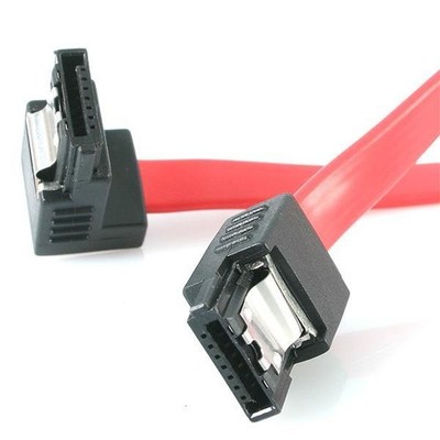 StarTech.com 12 Latching SATA Cable - 1 Right Angle M/M SATA Kabel 0,3m Rot (1