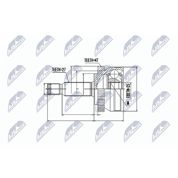 NTY NPZ-HY-531 Gelenksatz, Antriebswelle-image