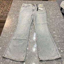 Judy Blue Womens Jeans 15/32 Short Inseam Light Wash High Waist Boot Cut Denim