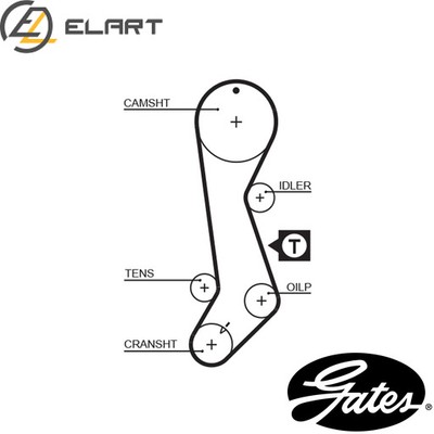 TIMING BELT 5358XS FOR TOYOTA COROLLA/Liftback/Compact STARLET 4E