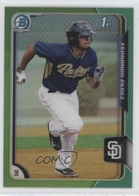 2015 Bowman Chrome Prospects Green Refractor 74/99 Fernando Perez #BCP9 00k7