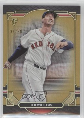 2022 Topps Triple Threads Gold 98/99 Ted Williams #90 HOF 0e9u