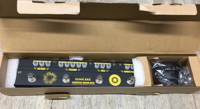 BOOM AVE Bass Preamp DI Box Multi Effects Pedal Compressor Boost Fuzz Octave FX 