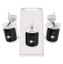 Swann - AllSecure 4K Wireless Security System w/ 3 Wire-Free Cameras, No Mont...