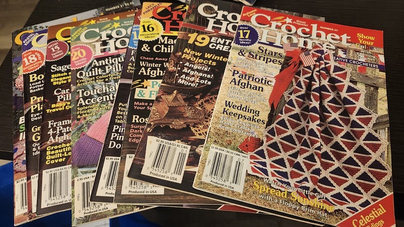 8 Issues Of Crochet Home Craft Magazine 