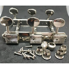 Wilkinson Vintage Kluson style 3+3 OnPlate Machine heads, Oval metal Buttons