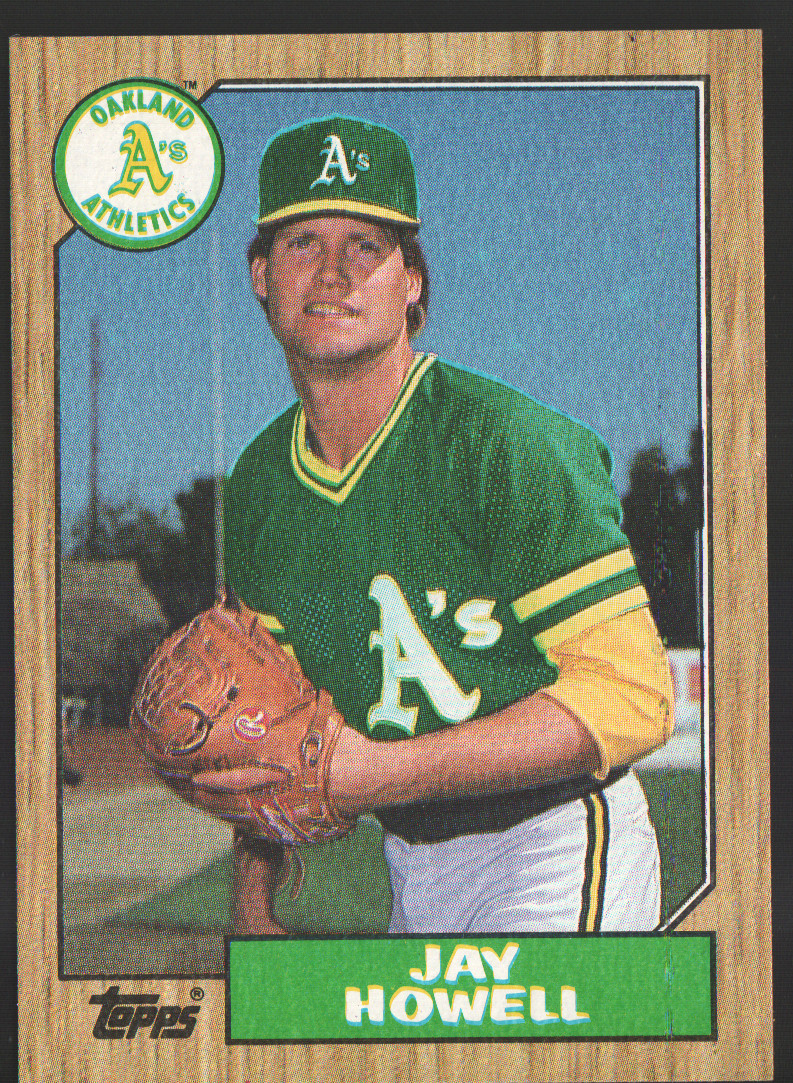 1987 Topps Baseball #391 - Jay Howell - Oakland Athletics  87-1103