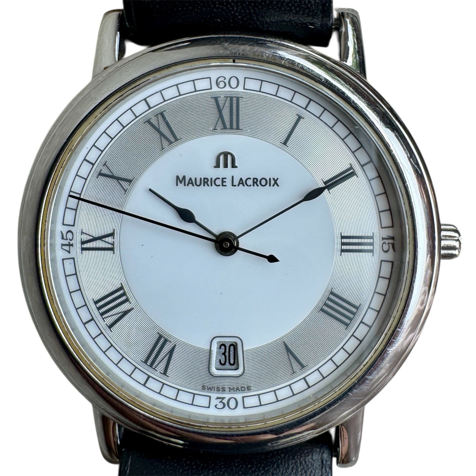 Maurice Lacroix Les Classiques Mens Dress Watch 38mm Swiss Made LC1017 Textured