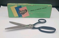 Vintage Wiss Model C Pinking Shears Scissors 9" Original box-made in USA