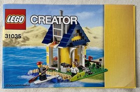 LEGO Creator: 3 in 1 - Beach Hut (31035) 100% Complete W/ Minifigs & Booklets
