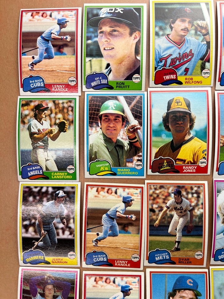 1981 TOPPS BASEBALL Cards - Lot of 68 | eBay