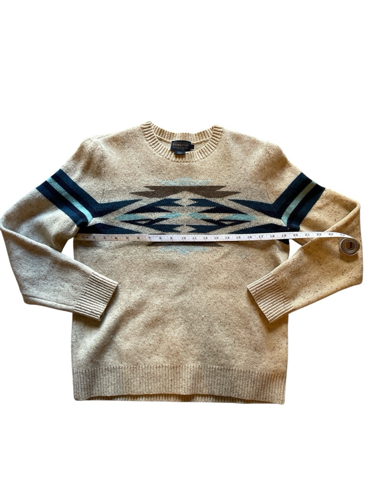 Pendleton women’s Wool Pullover Sweaters Gray Bei… - image 10