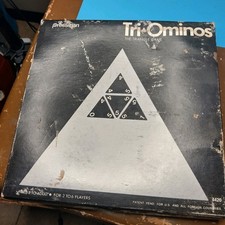 Vintage Tri-Ominos the Triangle Game by Pressman 1968 Made in USA