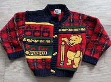 Vintage 90s Pooh Sweater Top ABC School Small 2T Toddler