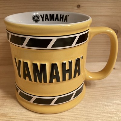 Yamaha 50th Anniversary Coffee Mug Yellow w/ Black, Service Manual Style, 2005