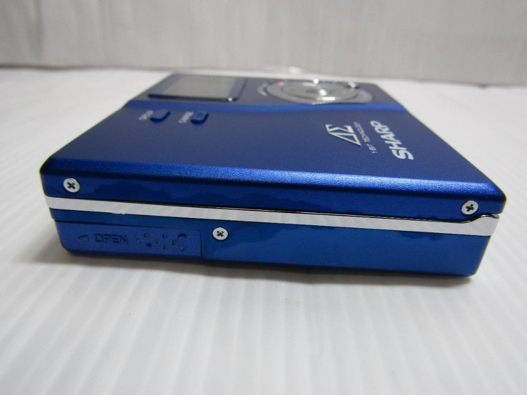 MDウォークマン　(SHARP) Sharp MD Player MD DR7 MDLP Walkman Recorder Blue Used Japan