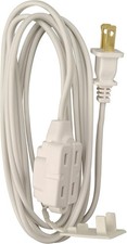 6 ft. 16/2 Light Duty Indoor Multi-Outlet Extension Cord, White