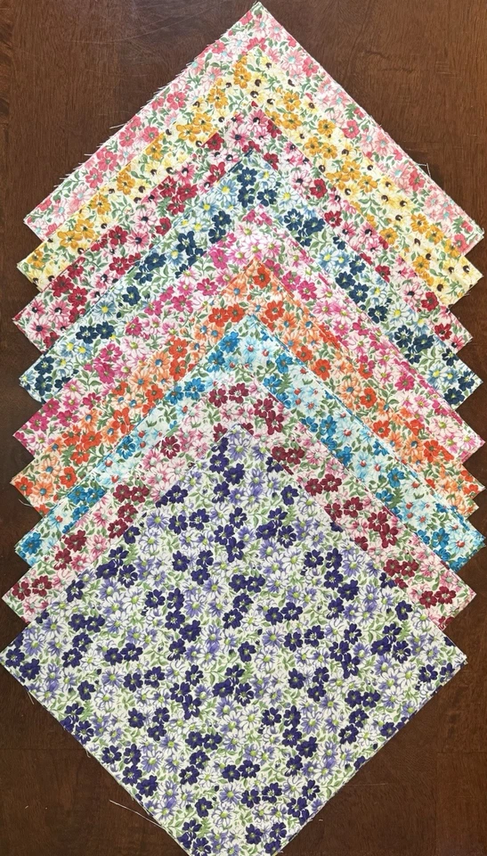 FLOWER PATCH Fat Quarters - 9 Pieces - Image 3 of 4