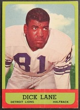 1963 Topps #32 Dick Lane Detroit Lions